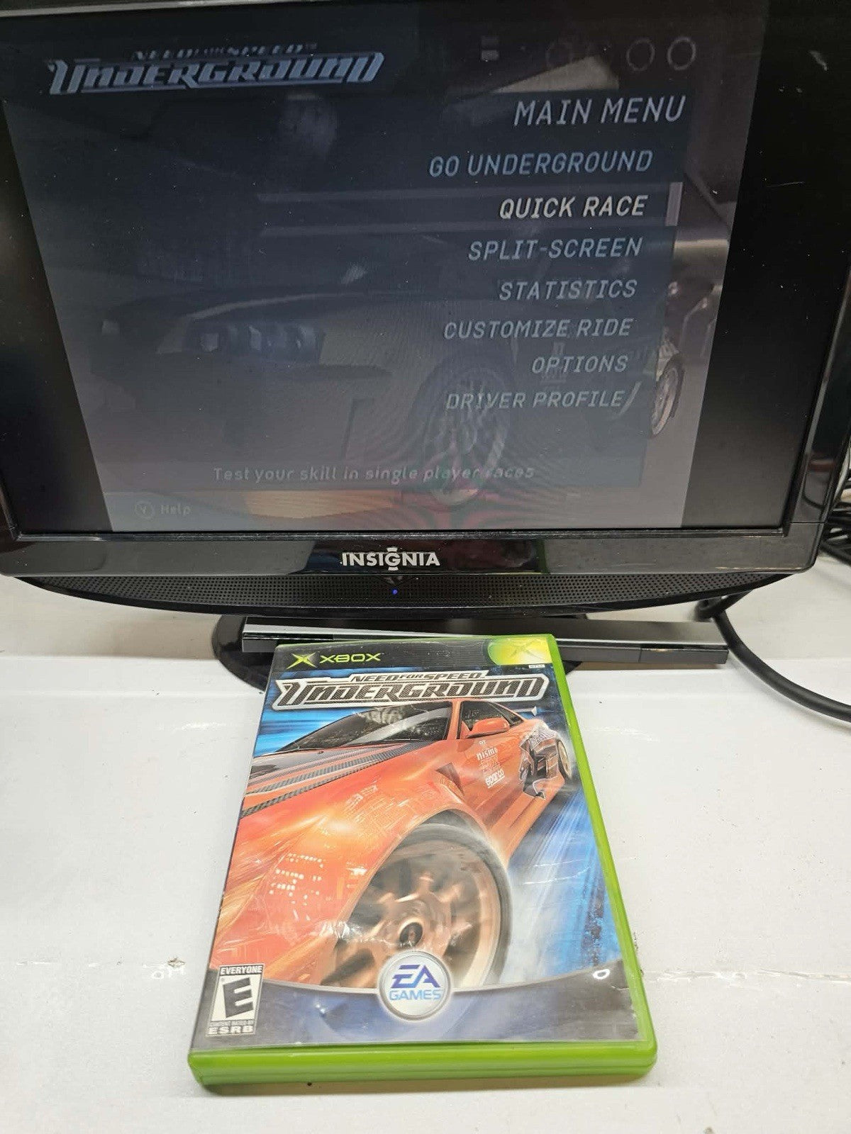 Need for Speed: Underground (Xbox, 2003) Game Case Manual Reg. Card - Tested