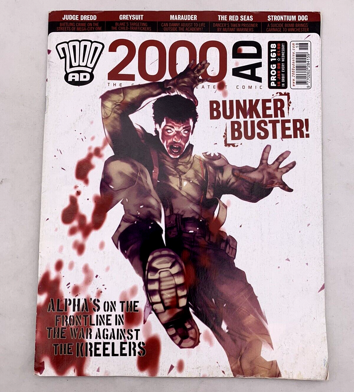 2000AD Program Issues 1614-1619 (6 Issues) UK Comics Rebellion Nov 2008-Jan 2009