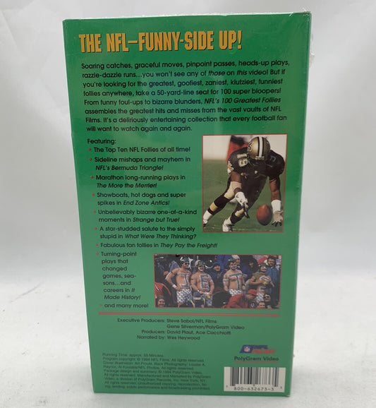 NFL's 100 Greatest Follies (VHS, 1994) New, Factory Sealed