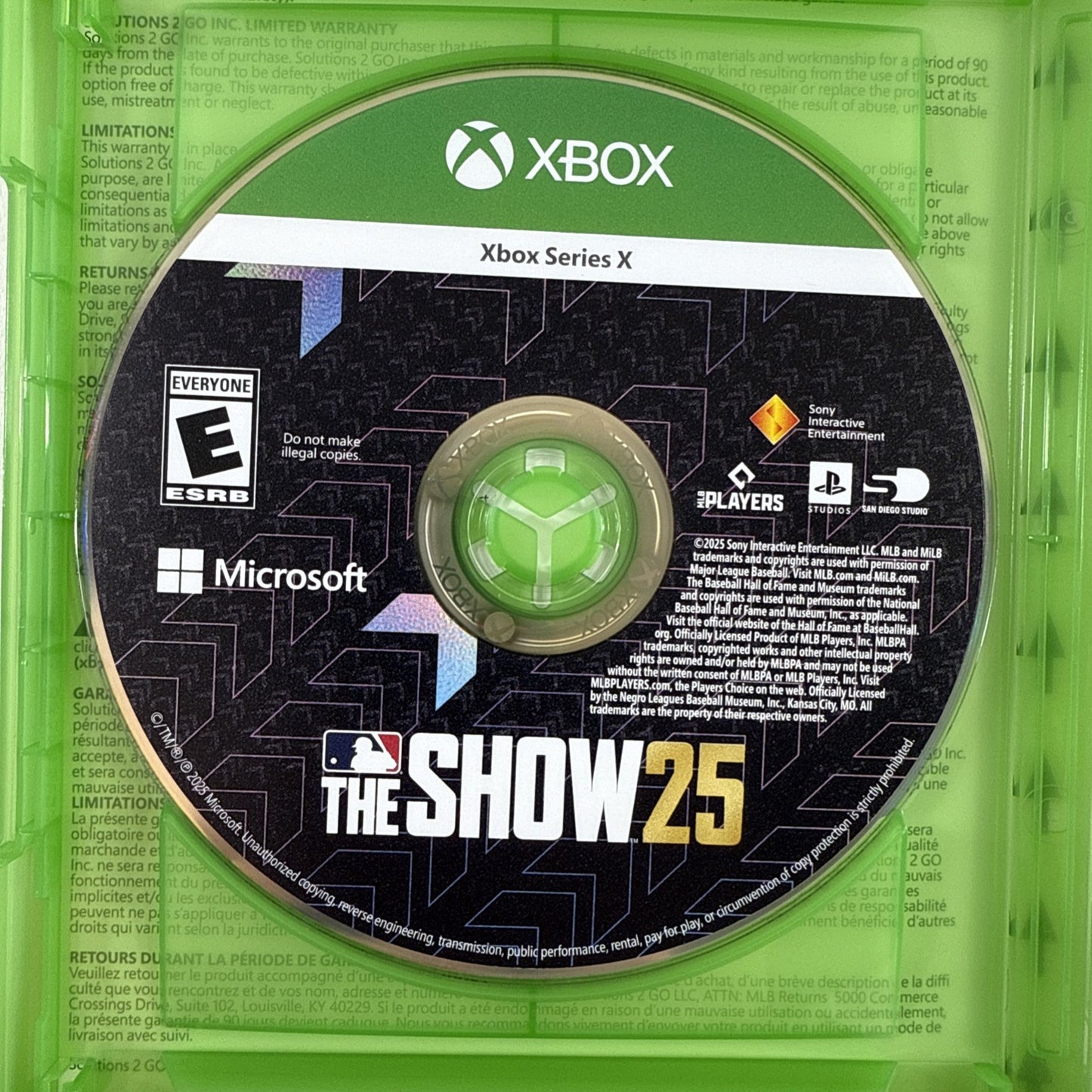 MLB The Show 25 (Microsoft Xbox Series X|S, 2025) Game and Case - Tested