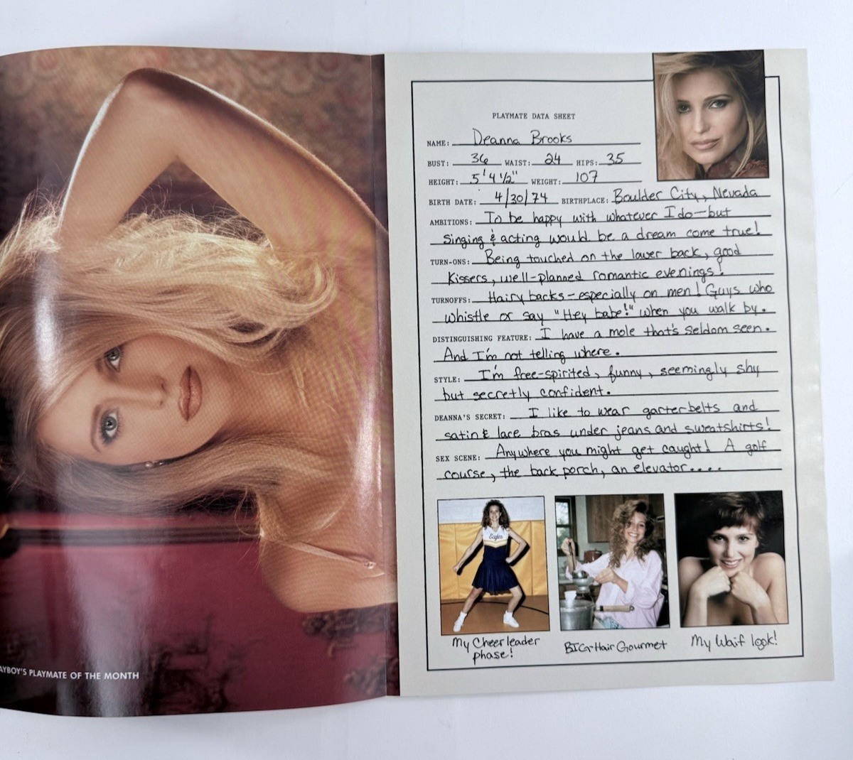 Playboy Magazine May 1998 Spice Girl Geri Halliwell Cover - Centerfold Attached