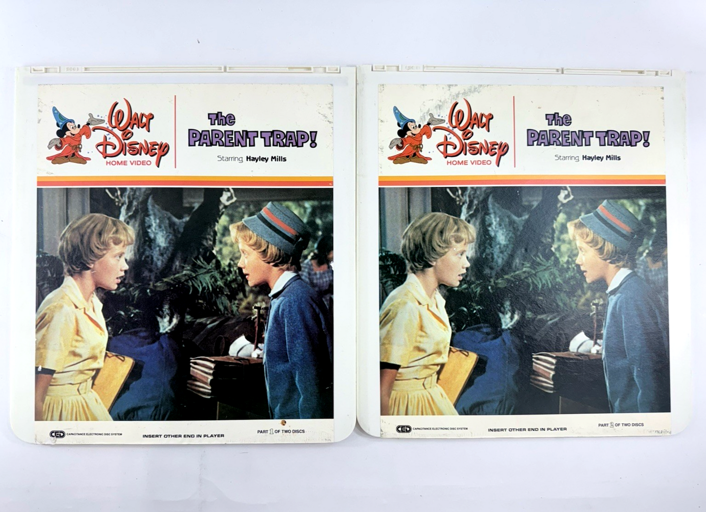 Disney CED Videodisc Bundle - Parent Trap, Love Bug, Old Yeller, Absent-Minded..