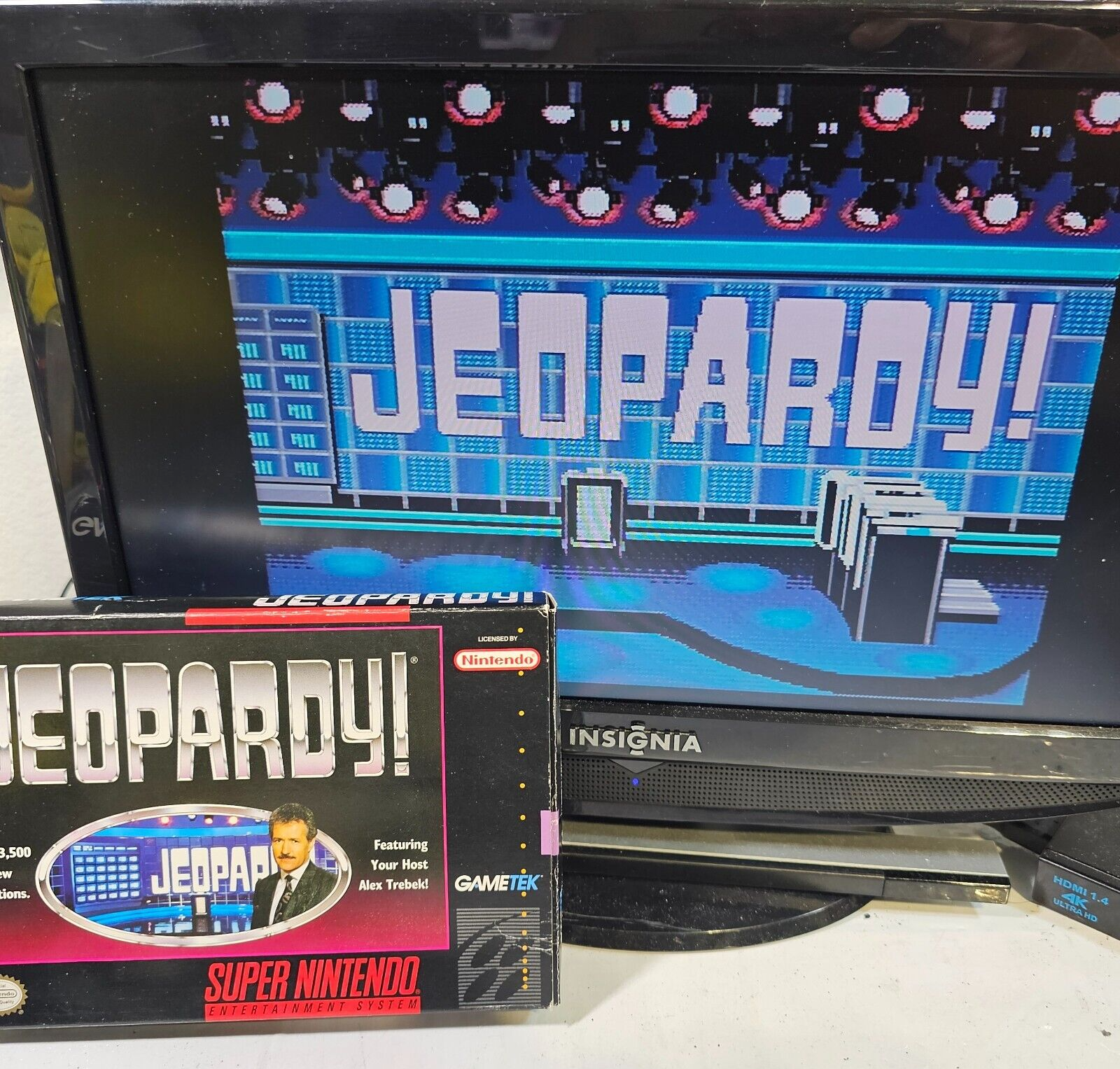 Jeopardy (Super Nintendo, 1992) Game Box Manual Poster - Tested and Working