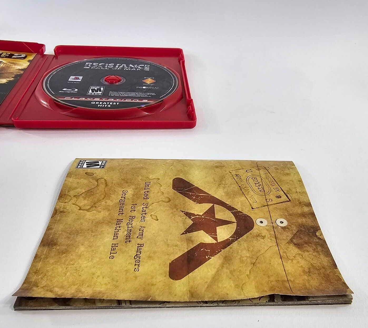 Resistance: Fall of Man (PlayStation 3, 2006) Game Case Manual Insert - Tested