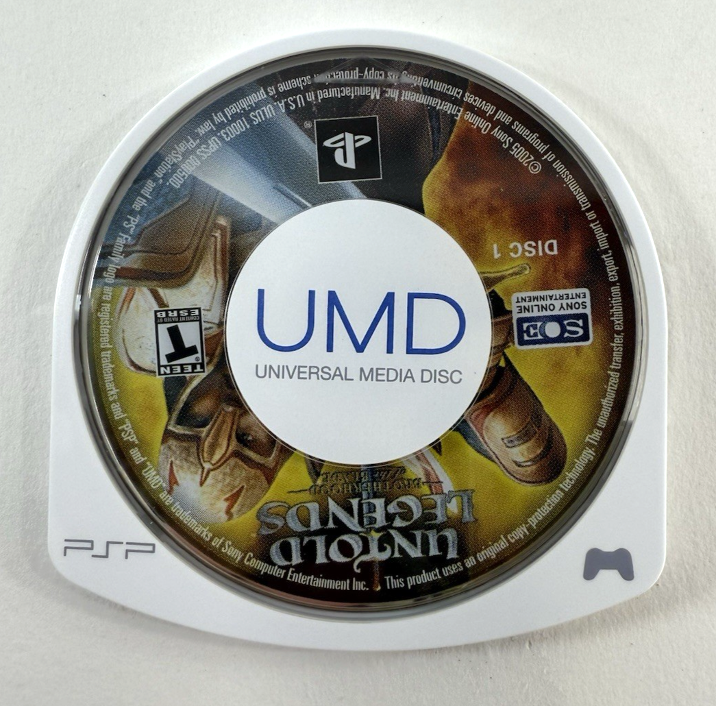 Untold Legends: The Warrior's Code (Sony PSP, 2006) Game Case Manual - Tested