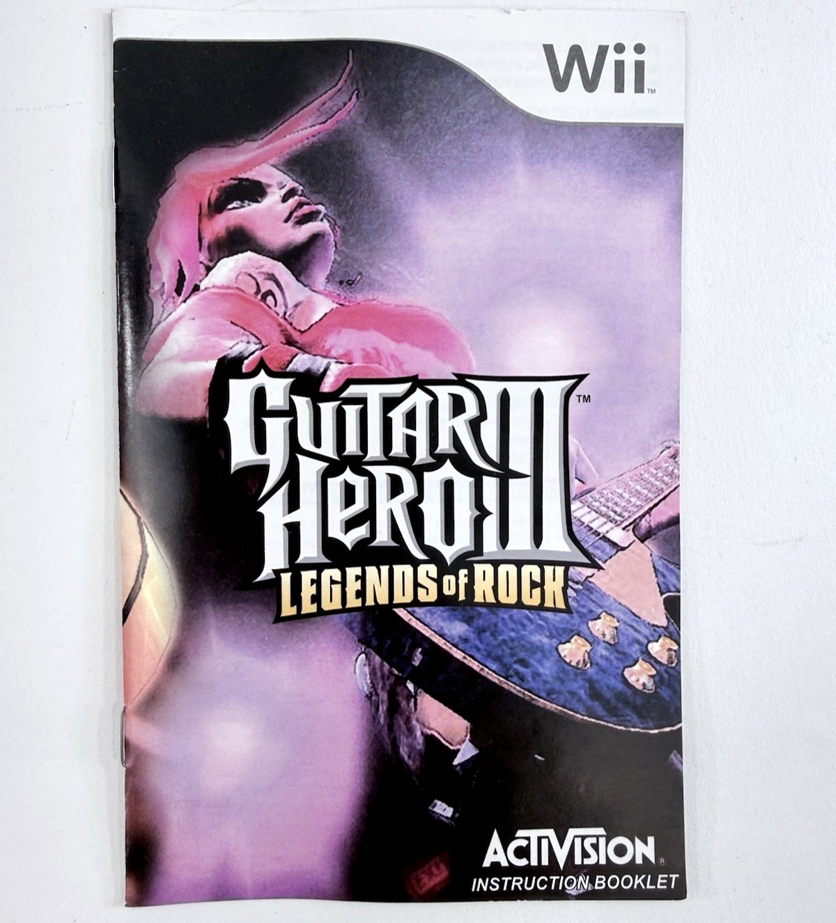 Guitar Hero 3 III Legends Of Rock (Wii, 2006) Game, Case, Manual - Tested