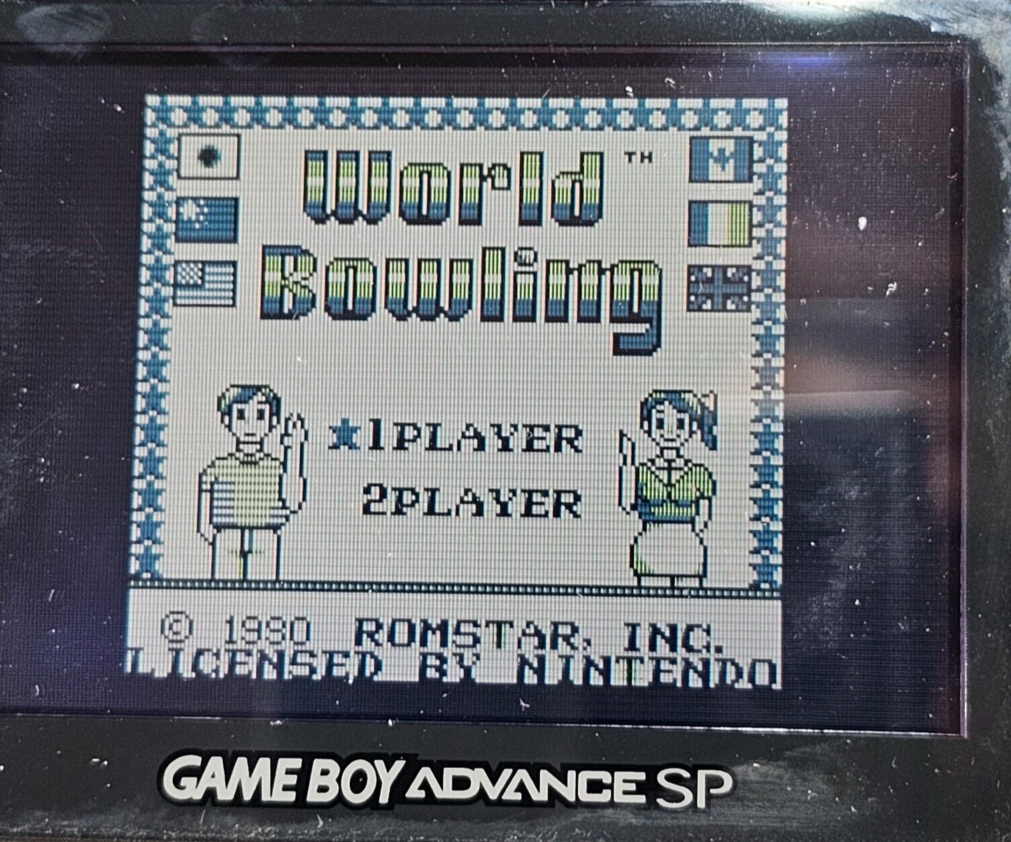 World Bowling (Nintendo Game Boy, 1990) Game Box Manual Poster Inserts - Tested