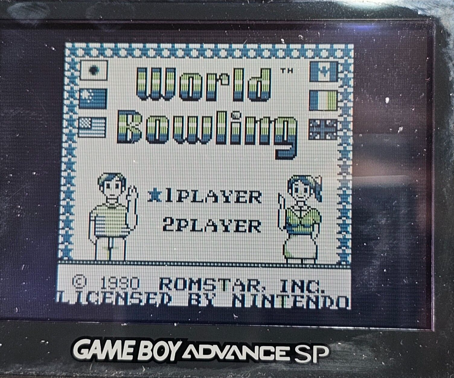 World Bowling (Nintendo Game Boy, 1990) Game Box Manual Poster Inserts - Tested