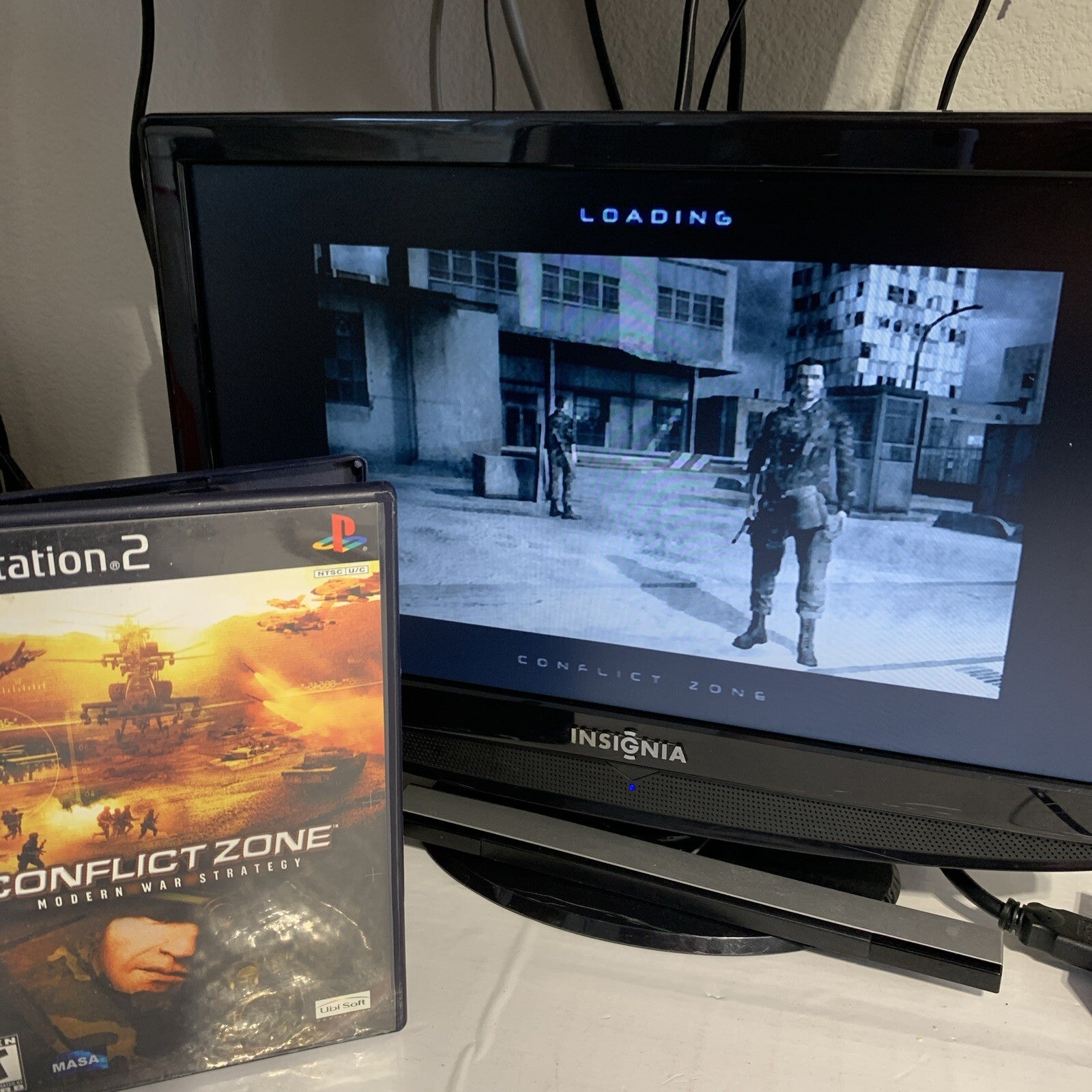 Conflict Zone (Sony PlayStation 2, 2002) Game Case Manual Registration - Tested