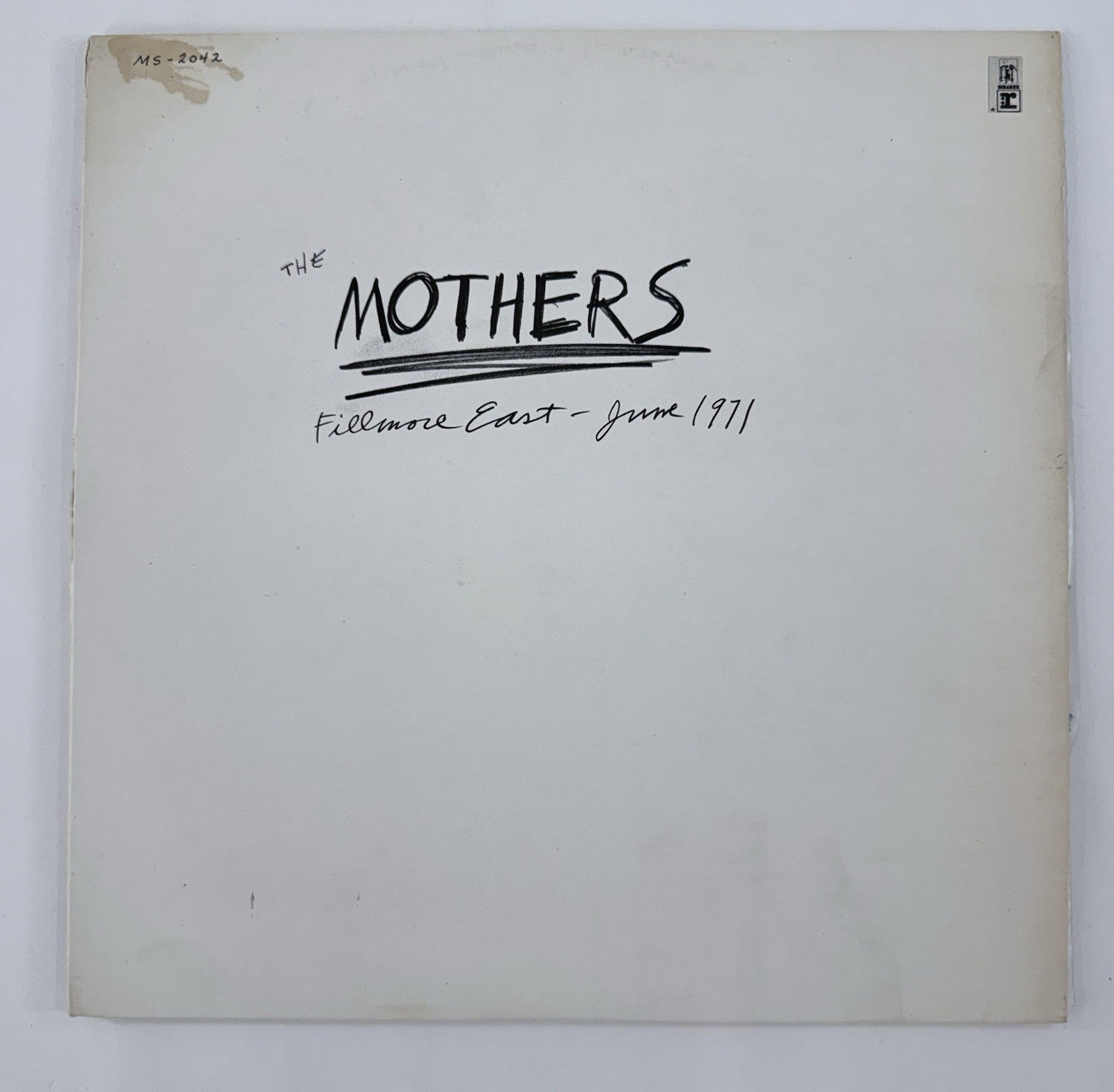 The Mothers: Fillmore East, June 1971 (U.S. Original Pressing, 1971) MS 2042