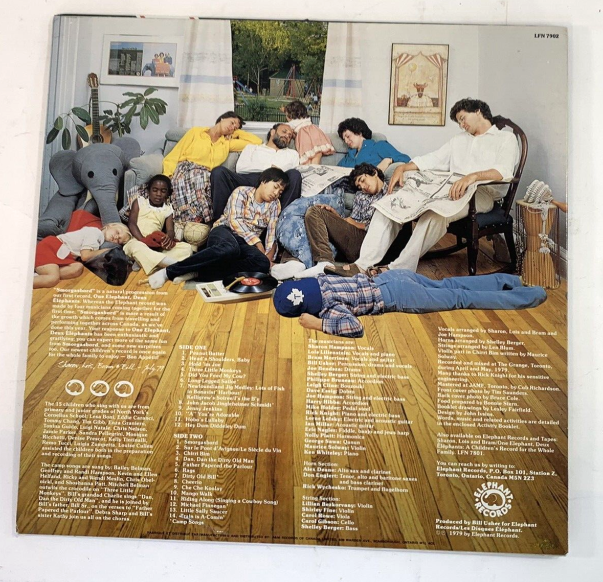 Sharon Lois & Bram: Smorgasbord (Vinyl LP, 1984 Reprint) w/Song Book - Tested