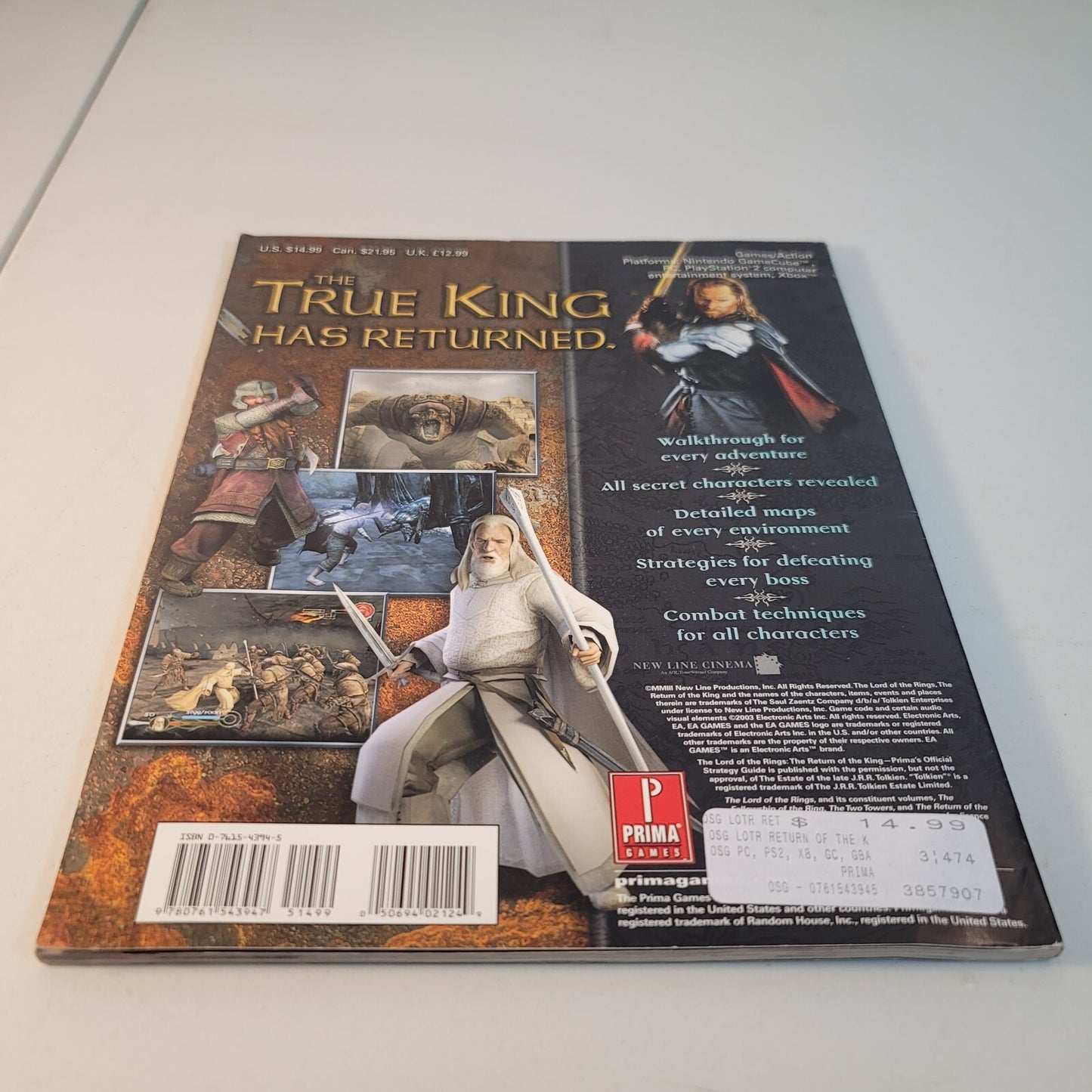 Lord Of The Rings Return Of The King Prima's Official Strategy Guide