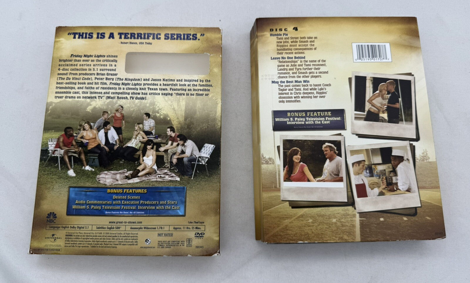 Friday Night Lights: The First & Second Season (DVD Bundle) Tested and Working