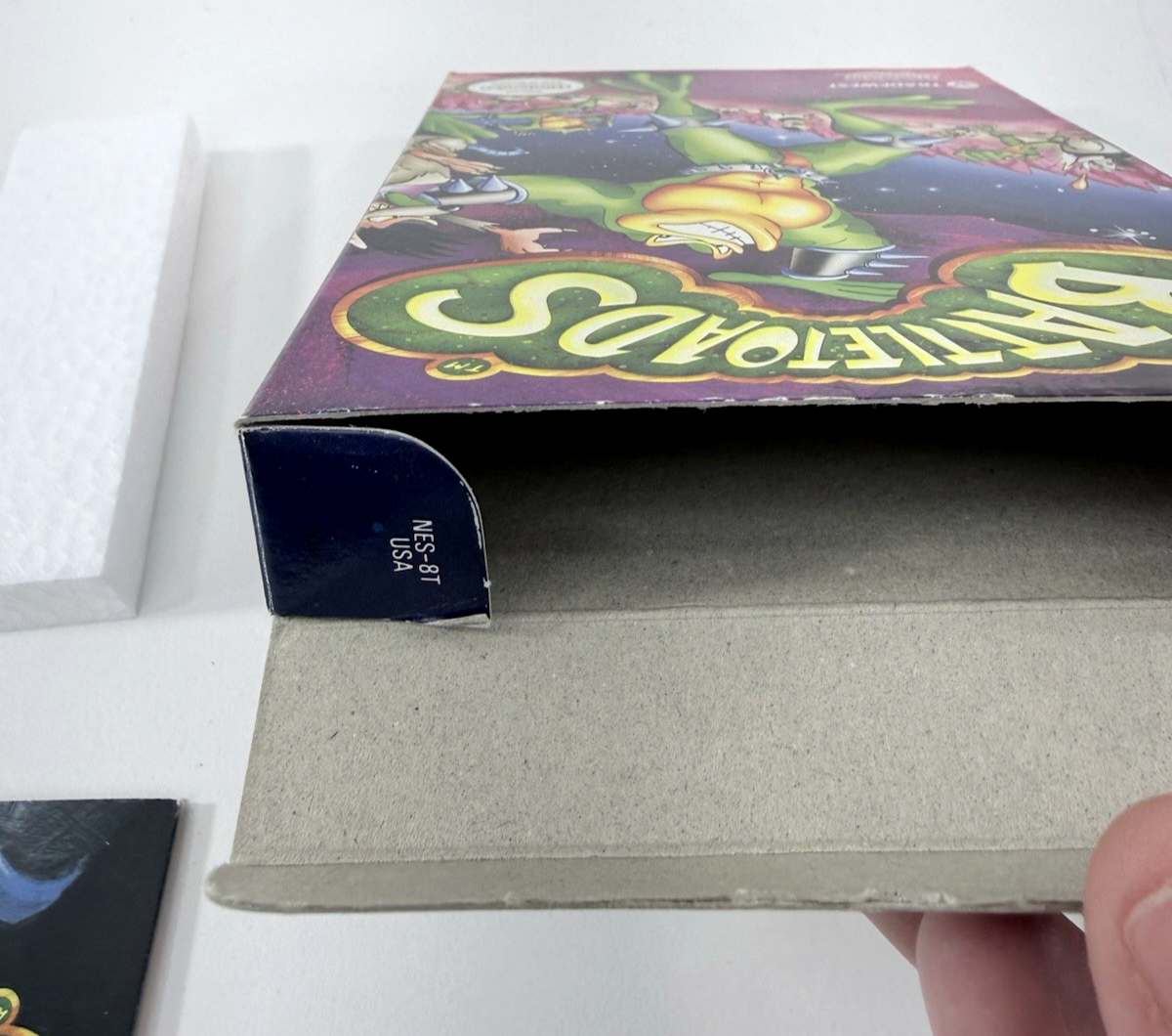Battletoads (Nintendo NES, 1991) Game Box Manual Poster Foam Sleeve - Tested
