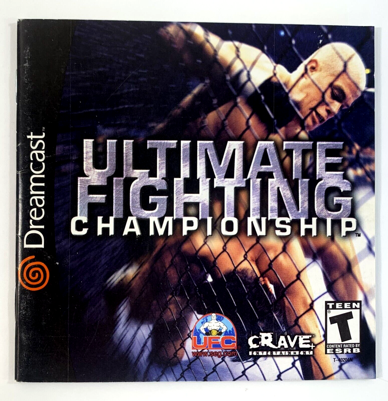Ultimate Fighting Championship (Sega Dreamcast, 2000) Game Case Manual - Tested