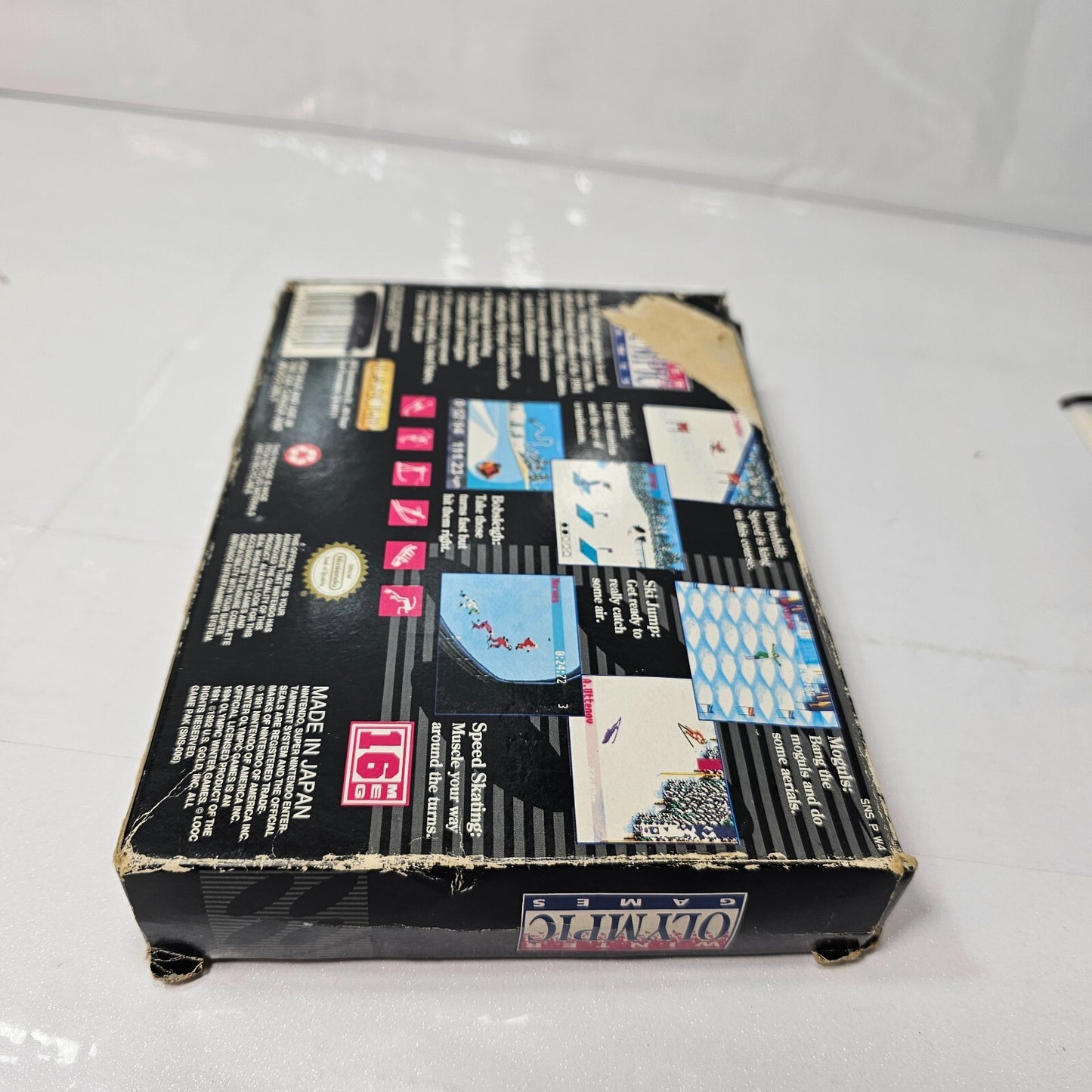 Winter Olympic Games Lillehammer '94 (Super Nintendo, 1994) Case Game Manual