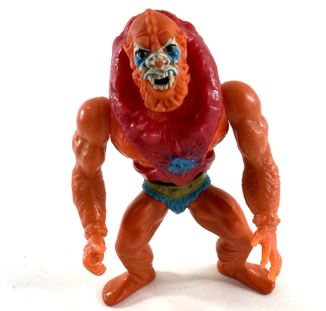 Mattel 1982 He-Man Masters of the Universe 6" Beast Man Figure with Harness