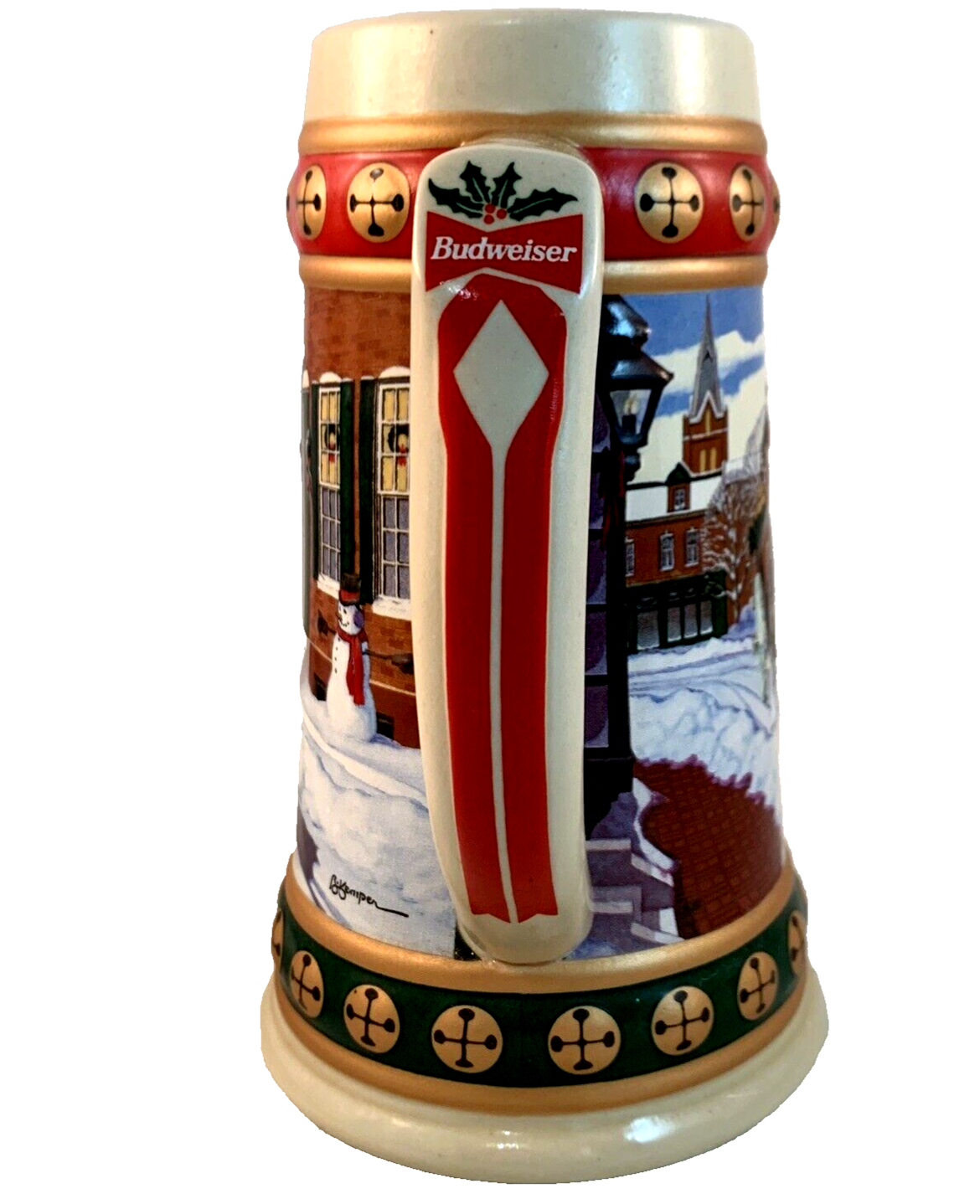 Budweiser 1993 Holiday Stein Collection Hometown Holiday - Anheuser-Busch Inc.