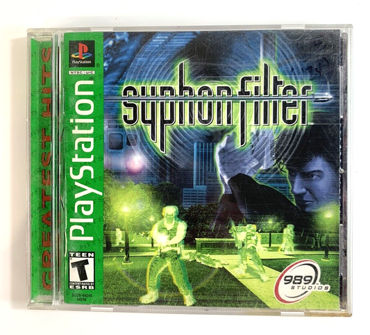 Syphon Filter (Sony PlayStation 1, 1999) Game Case Manual Complete - Tested