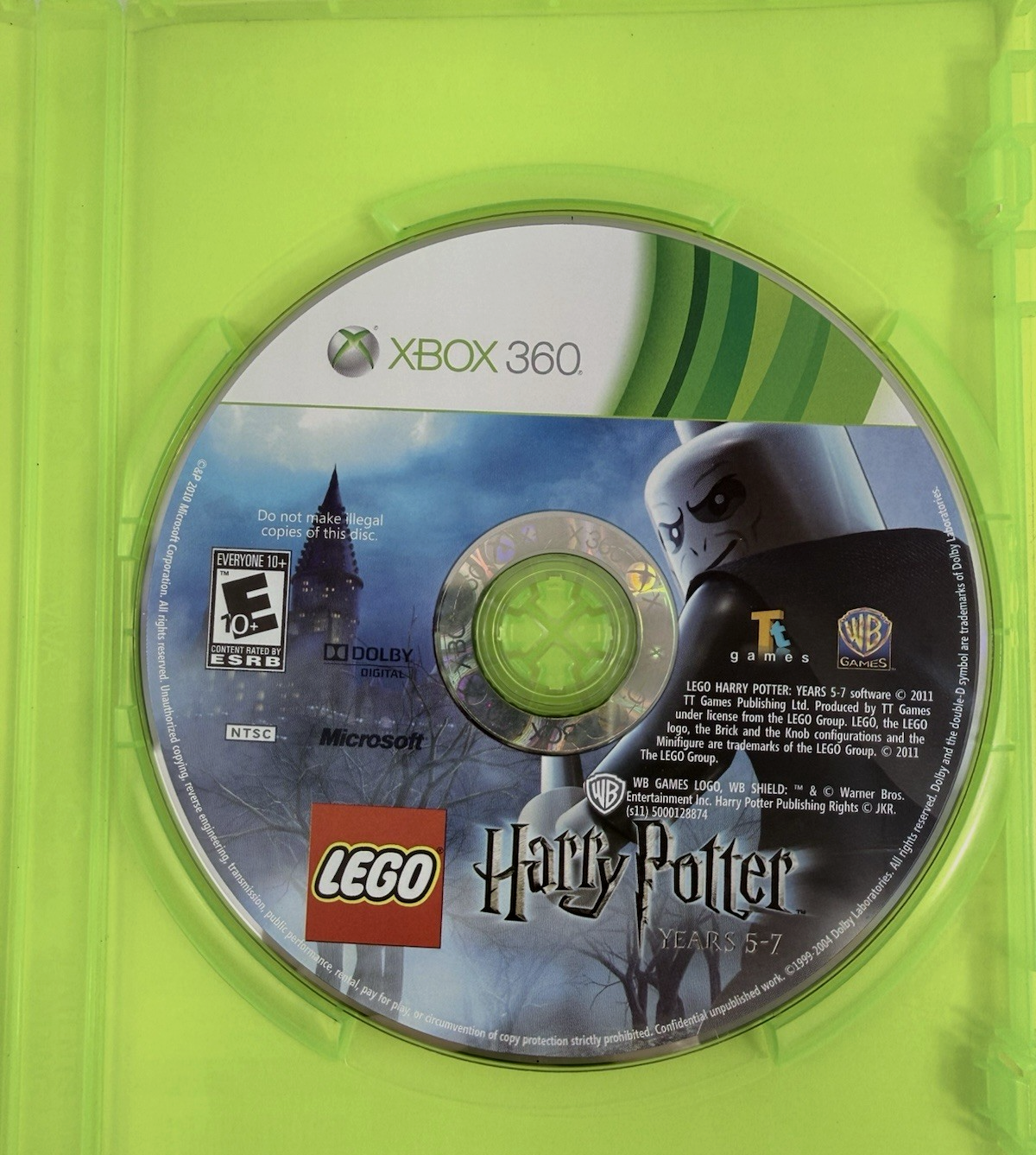LEGO Harry Potter: Years 5-7 (Microsoft Xbox 360, 2011) Game Case Manual -Tested