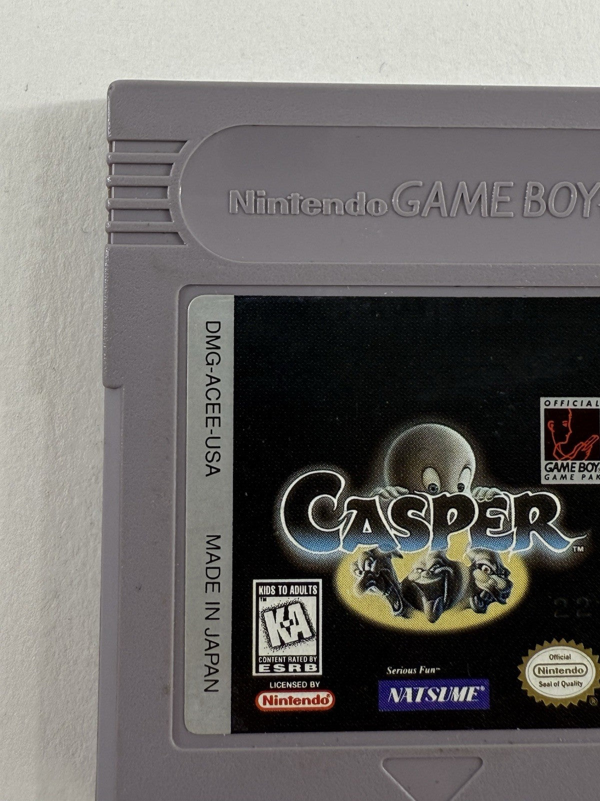 Casper (Nintendo GameBoy, 1995) Game Cartridge - Tested