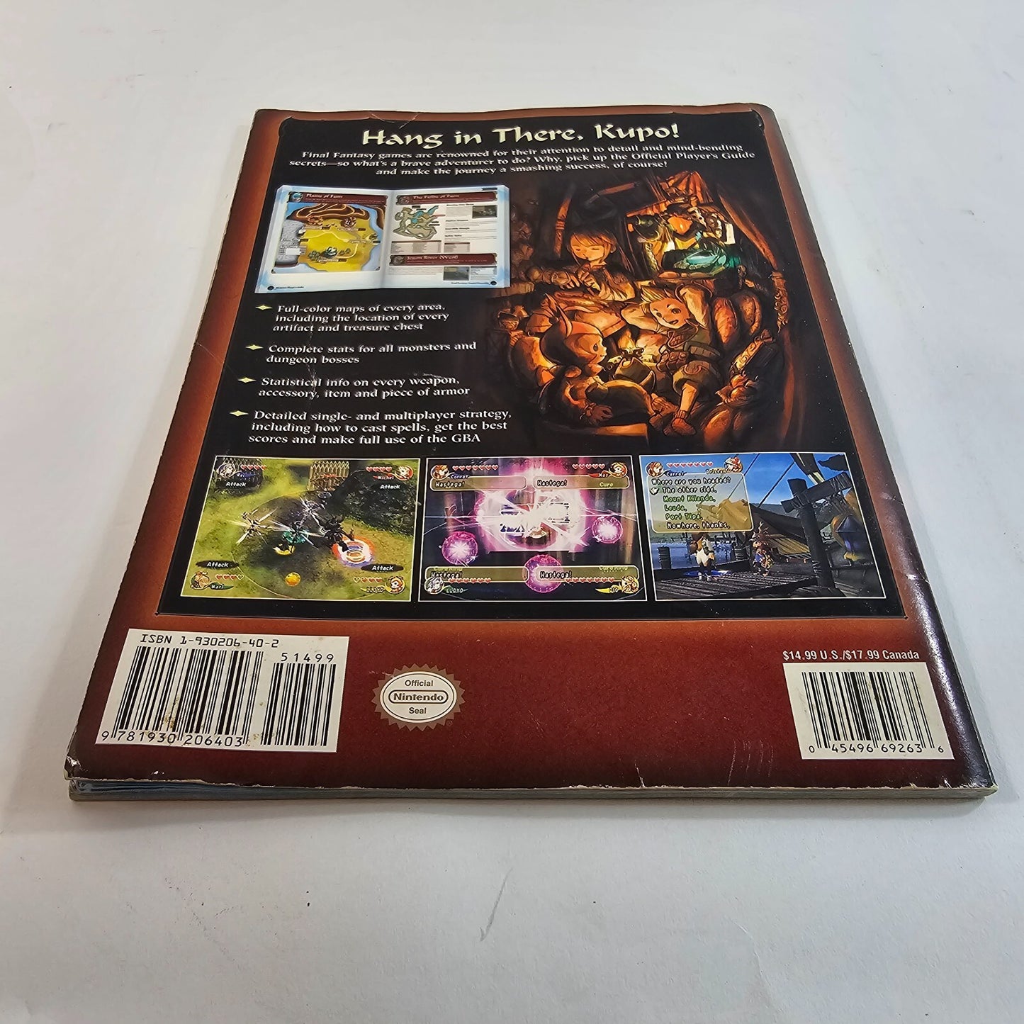 Nintendo Final Fantasy Crystal Chronicles Official Strategy Guide Book Game Cube