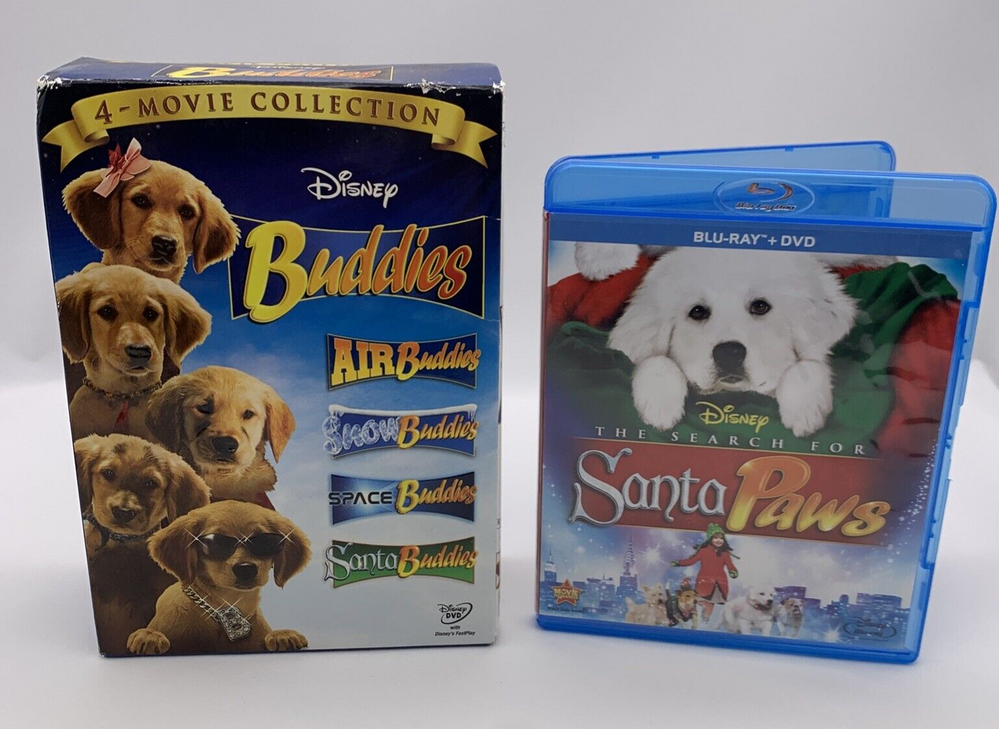 Disney Buddies 4 Movie Collection (DVD Bundle) & The Search For Santa Paws