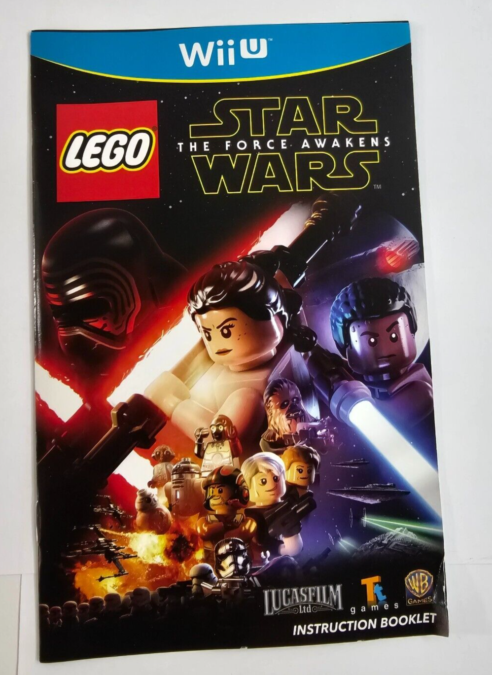 LEGO Star Wars The Force Awakens (Nintendo Wii U,  2016) Game Case Manual
