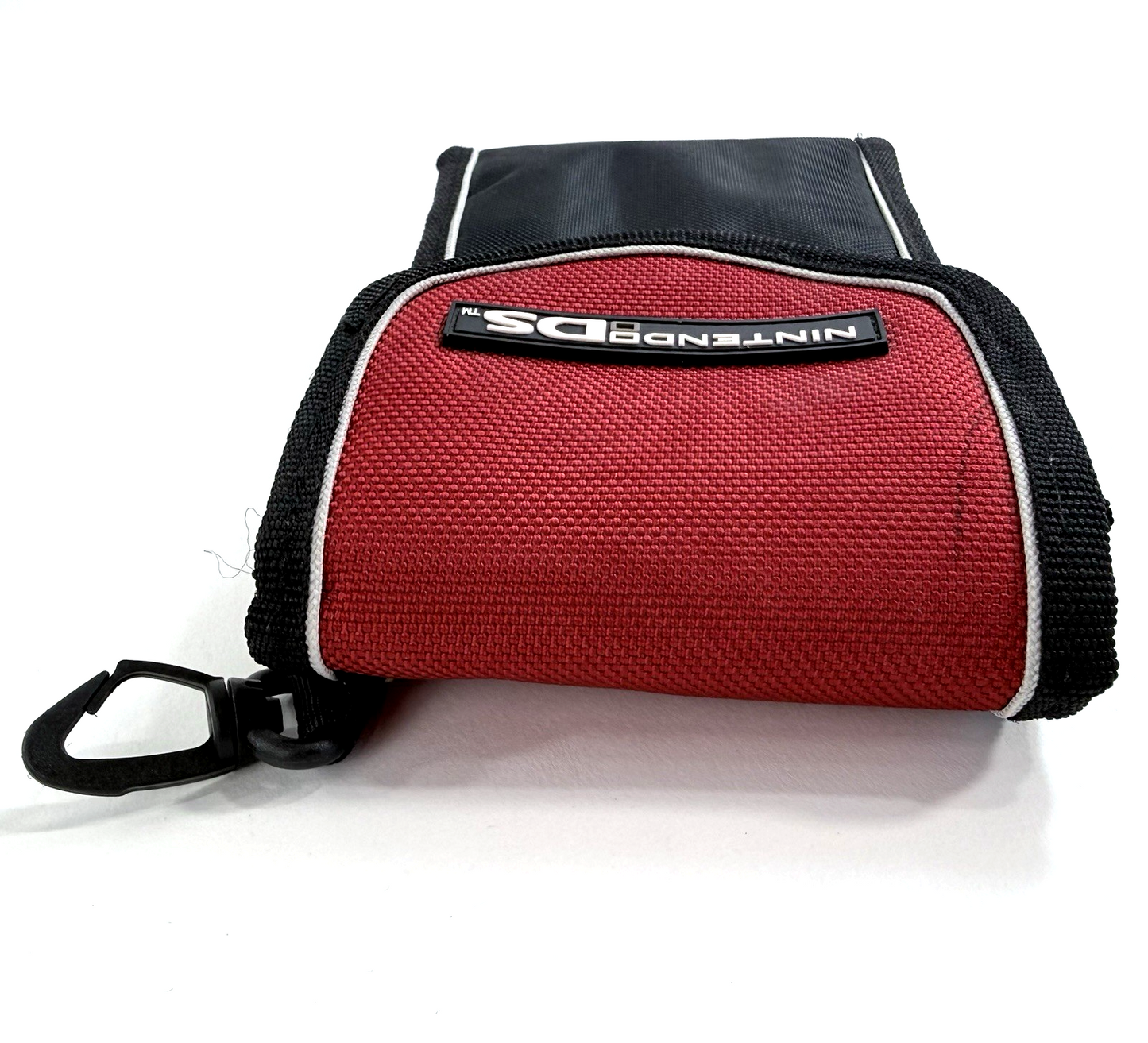 Nintendo DS Red and Black Switch N Carry Case with Zippered Pocket and Clip