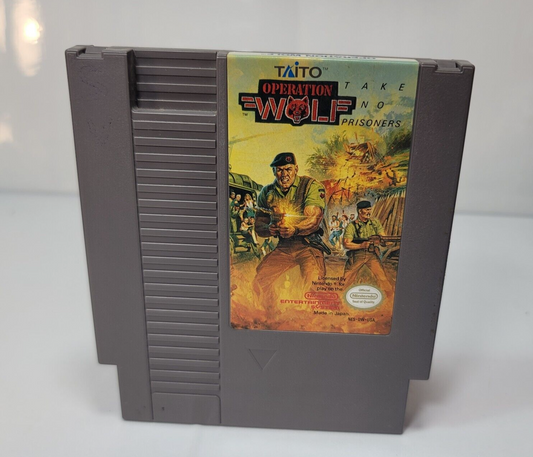 Operation Wolf (Nintendo NES, 1989) Game Cartridge