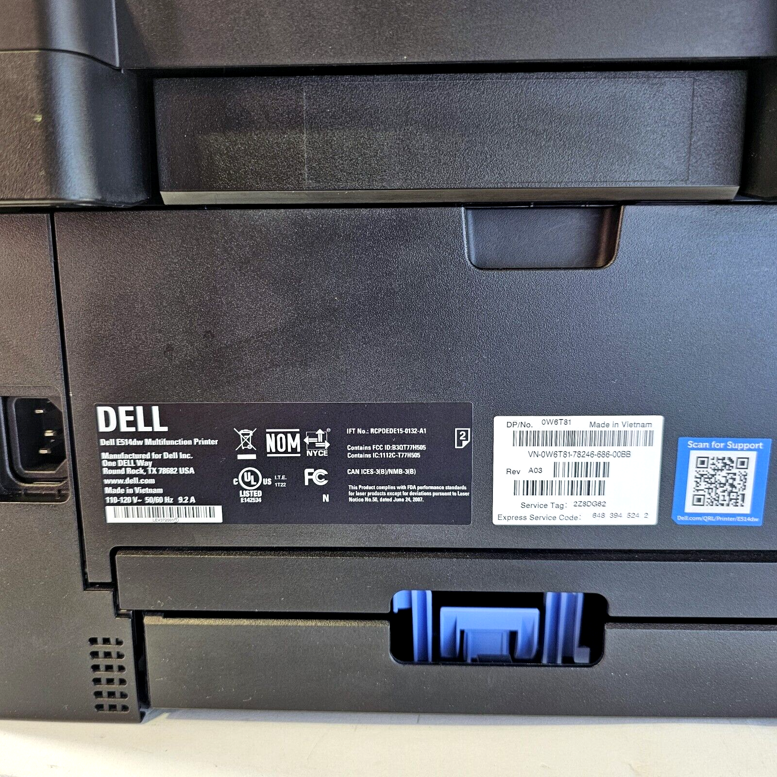 Dell E514dw Monochrome Multifunction Laser Printer - Tested, Local Pickup Only