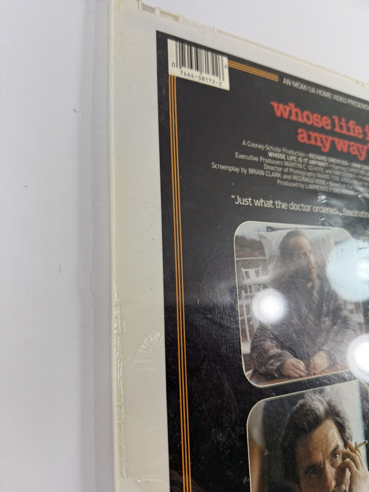 Whose Life Is It Anyway? (CED Videodisc, 1981) Factory Sealed