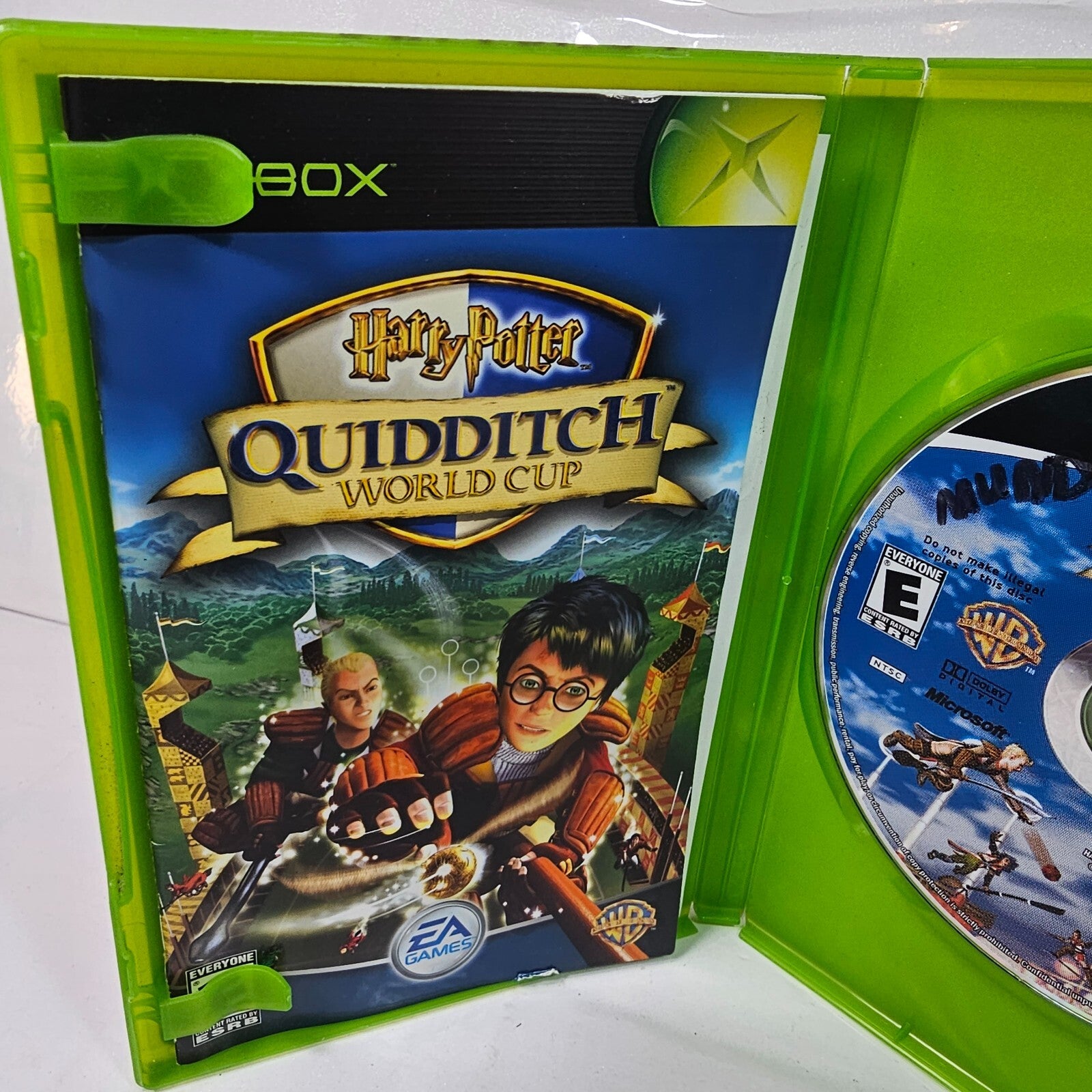 Harry Potter Quidditch World Cup (Xbox, 2003) Game Case Manual CIB