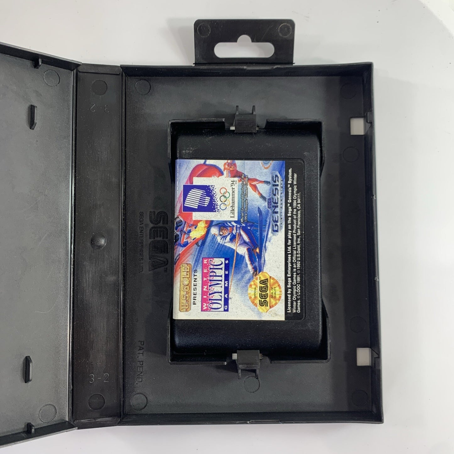 The XVII Olympic Winter Games Lillehammer  (Sega Genesis, 1993) Game and Case