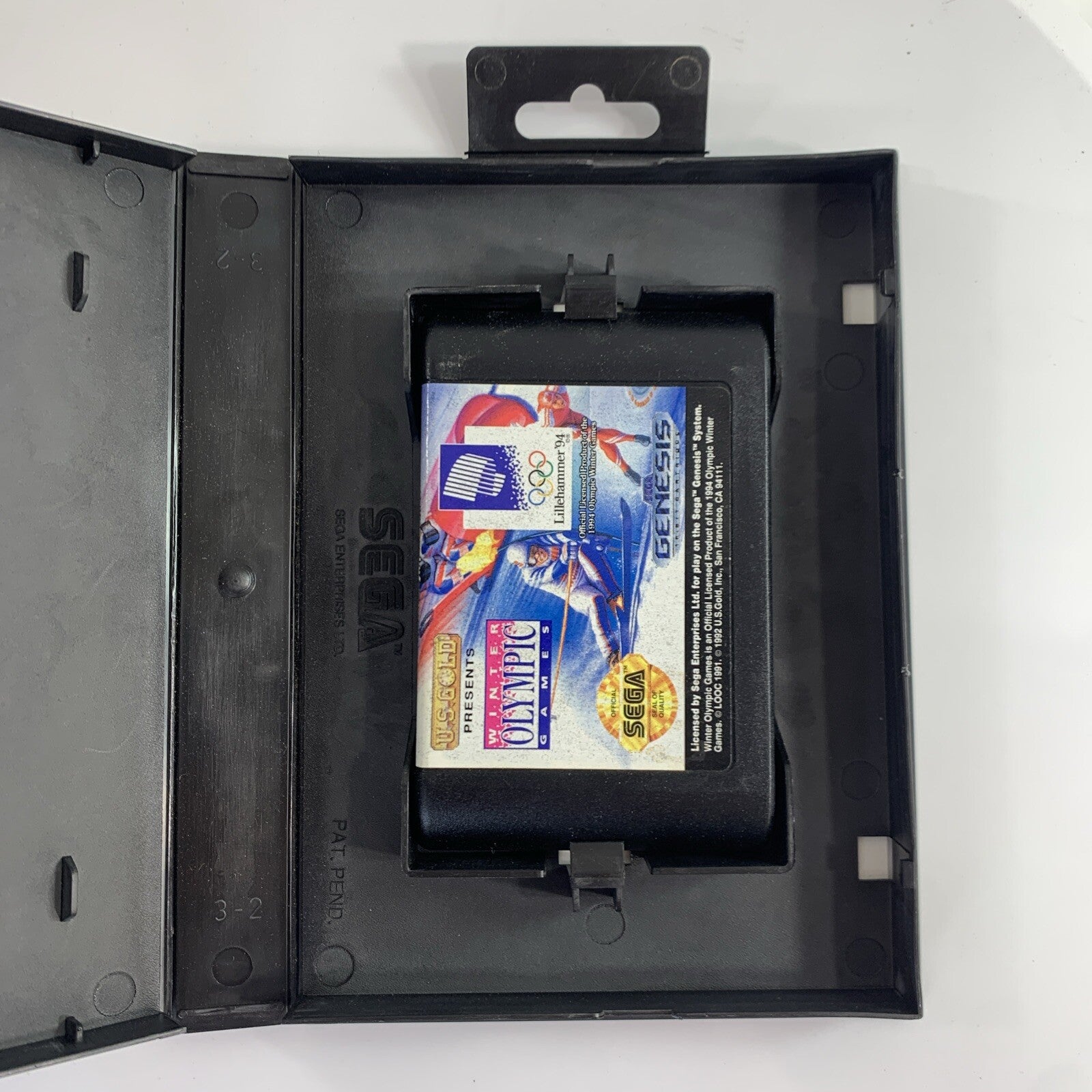 The XVII Olympic Winter Games Lillehammer  (Sega Genesis, 1993) Game and Case