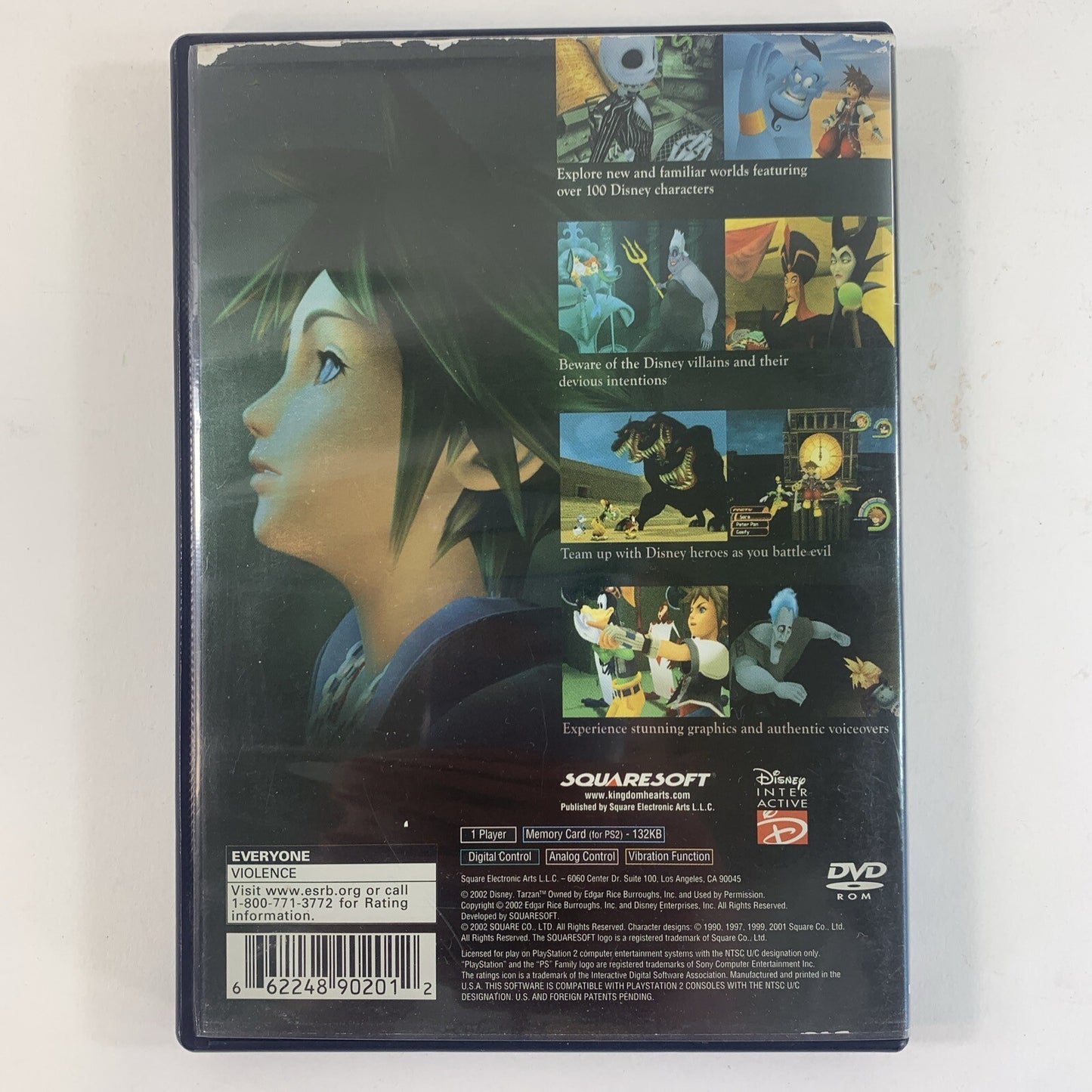 Kingdom Hearts (Sony PlayStation 2, 2004)  Game Case Manual - Tested and Working
