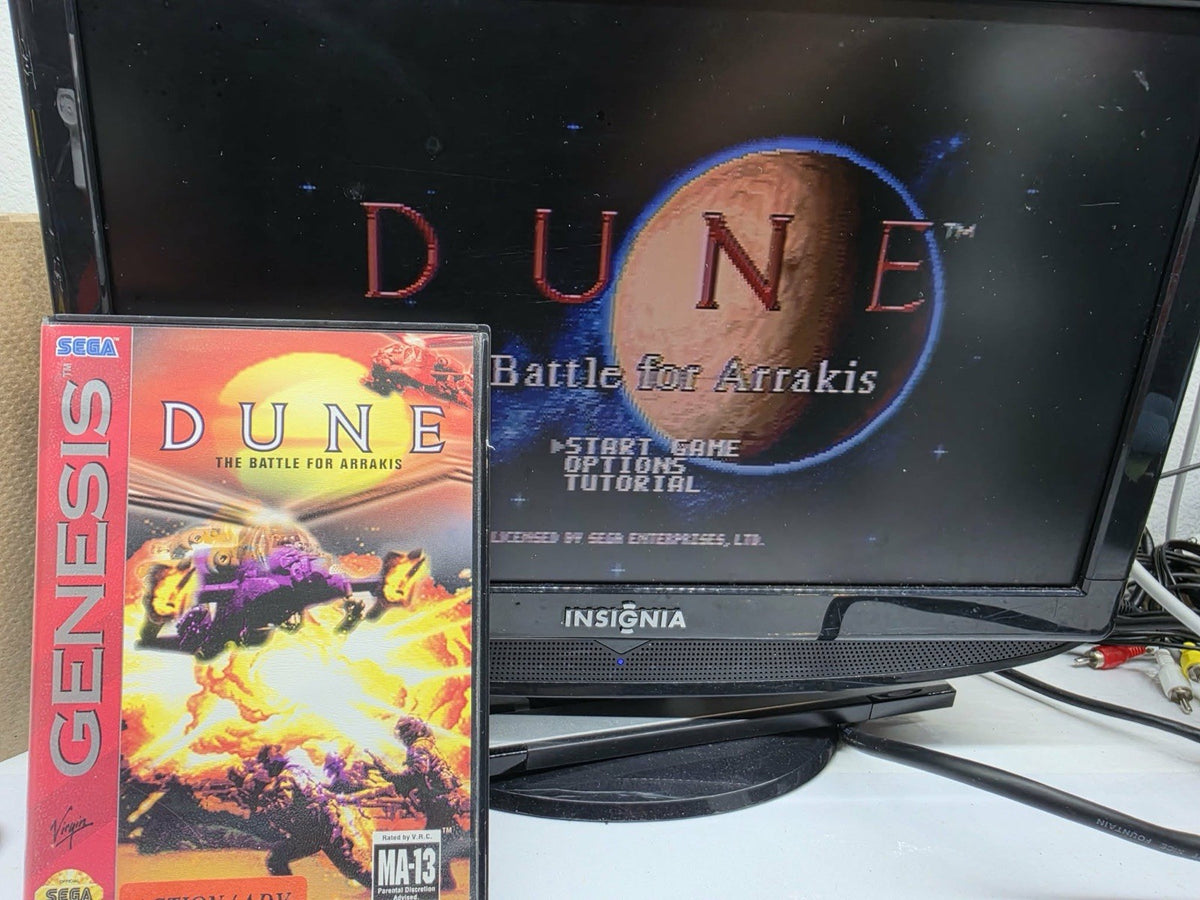 Dune: The Battle for Arrakis (Sega Genesis, 1993) Game and Case - Tested