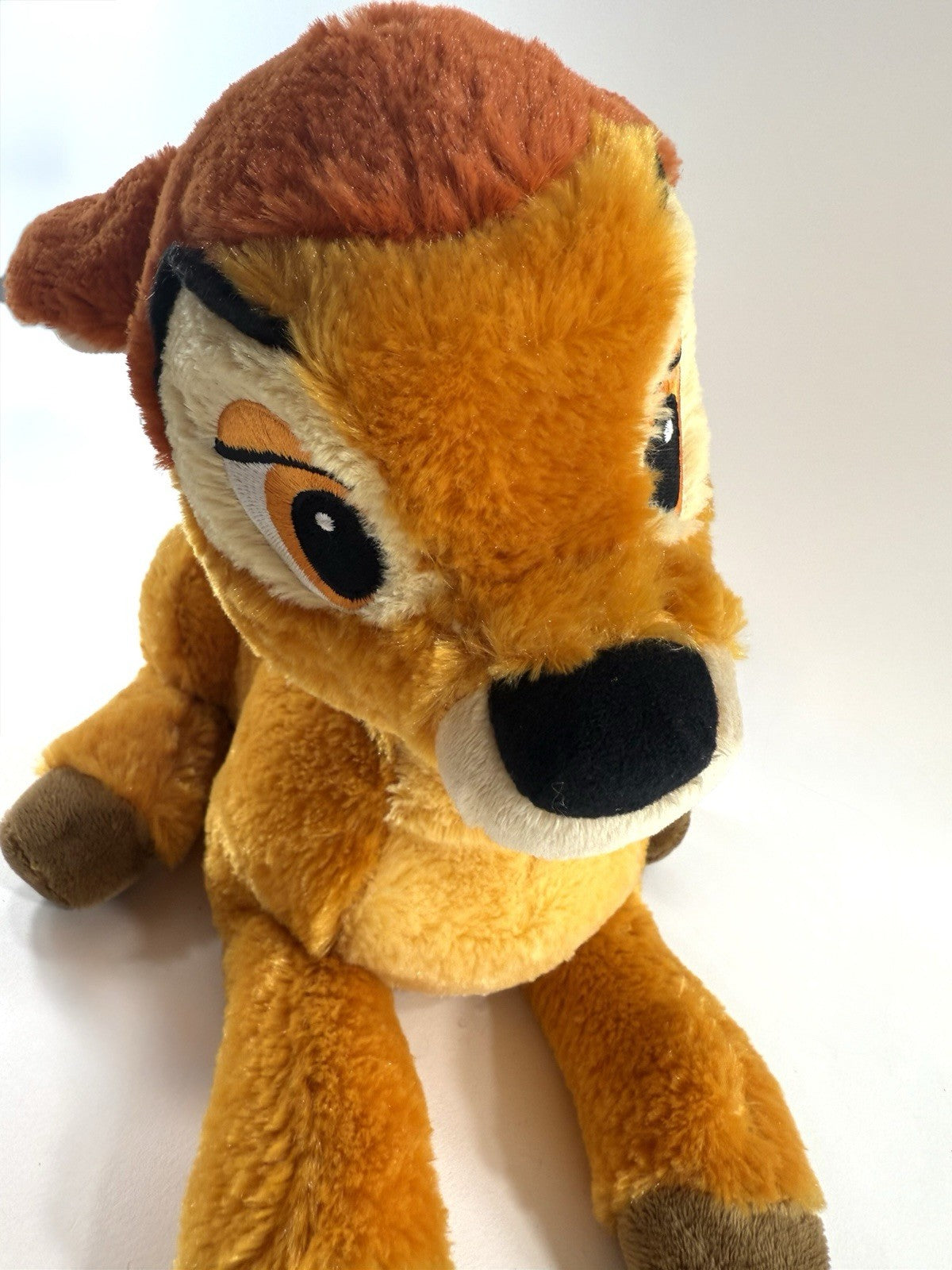 Disney Store 2014 Exclusive 14" Bambi Seated Fawn Plush with Emblem