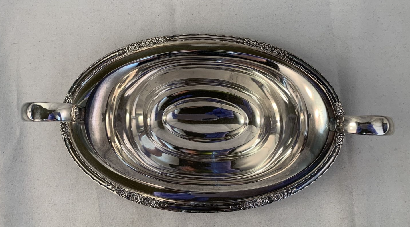 International Silver Camille 6013 Plated Gravy Sauce Boat Silverplate