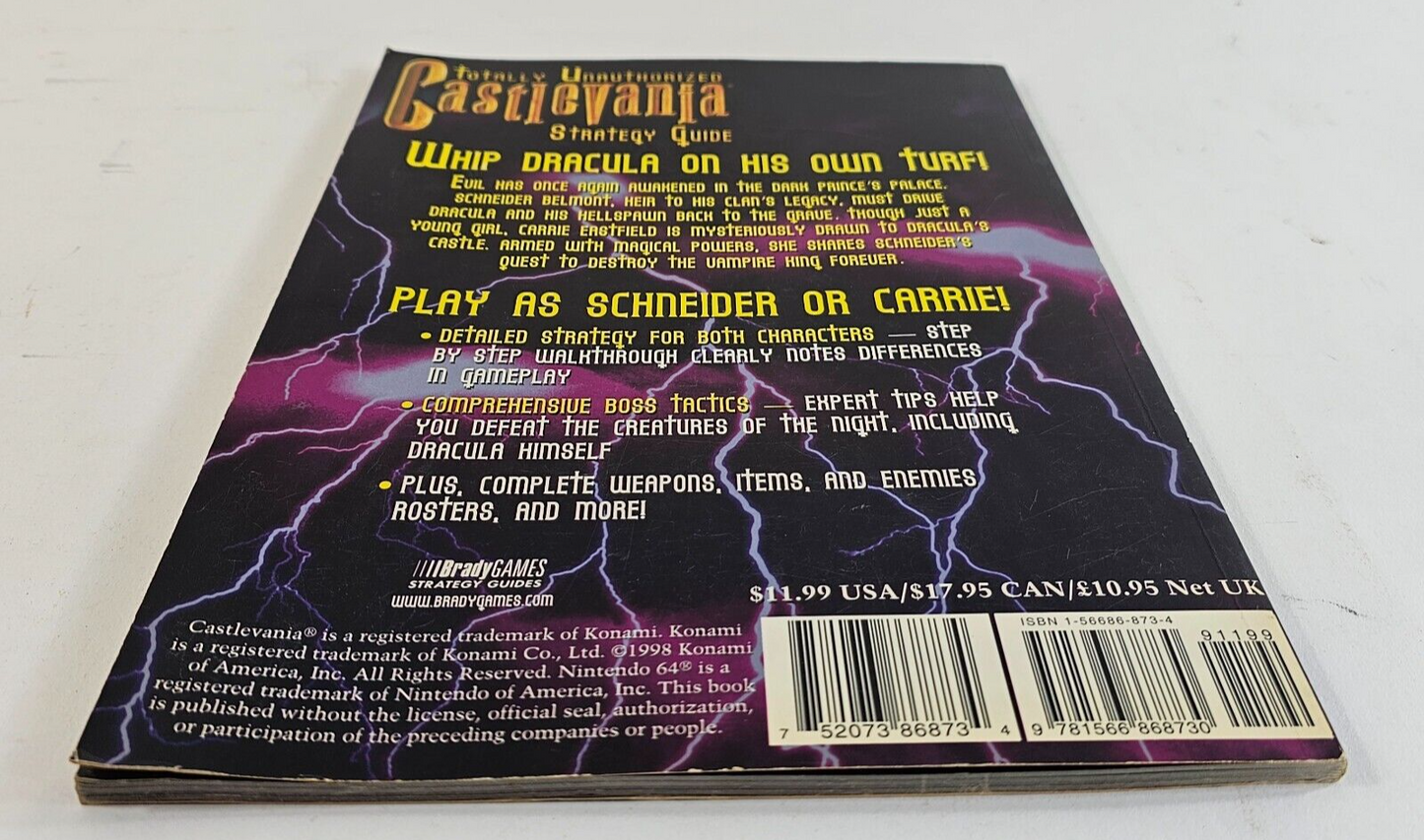 Castlevania Totally Unauthorized Strategy Guide (1999, Trade Paperback)
