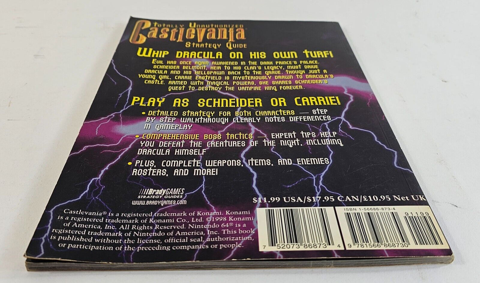 Castlevania Totally Unauthorized Strategy Guide (1999, Trade Paperback)