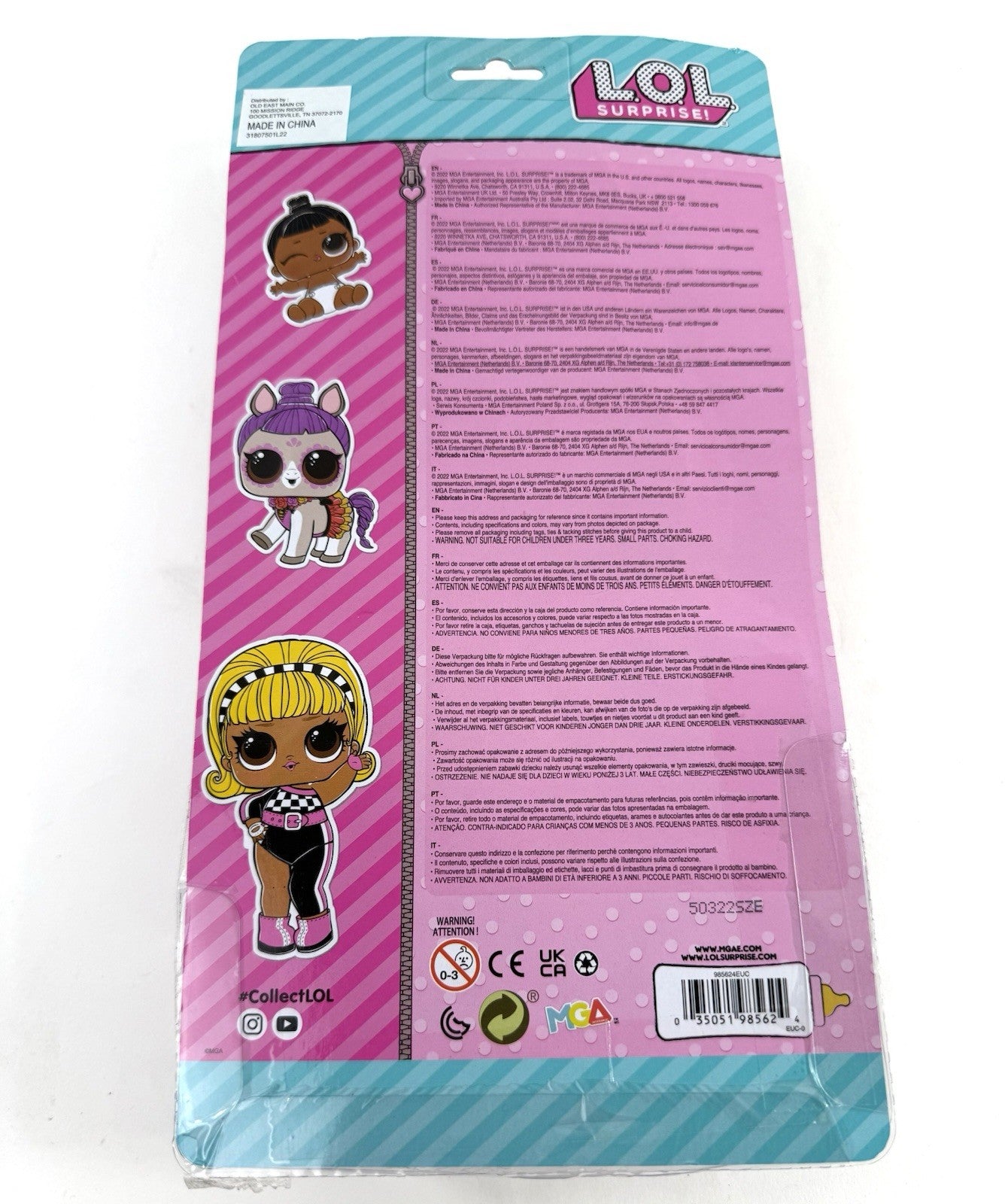 MGA 2022 LOL Surprise 3-Pack Miss Punk/Hoops Dogg/Lil Heart Breaker - New, Read
