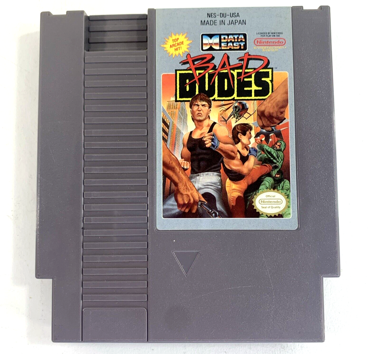 Bad Dudes (Nintendo Entertainment System, 1990) Game Box Manual Poster - Tested