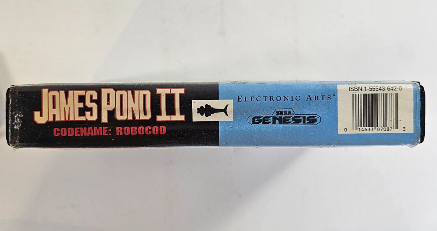 James Pond II: Codename RoboCod (Sega Genesis, 1993) Game and Case - Tested