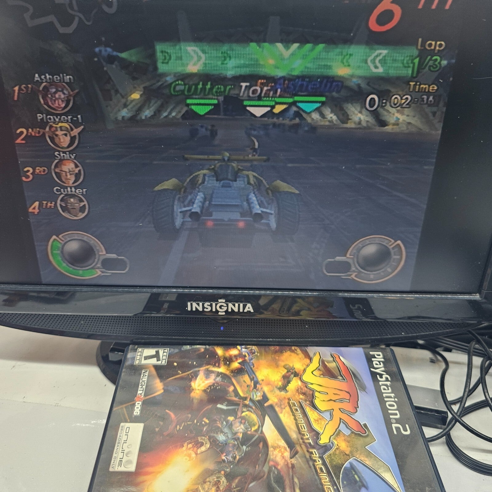 Jak X: Combat Racing (PlayStation 2, 2006) Game and Case - Tested And Working