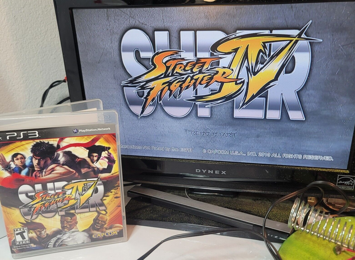Super Street Fighter IV 4 (Sony PlayStation 3, 2010) Game Case Manual - Tested