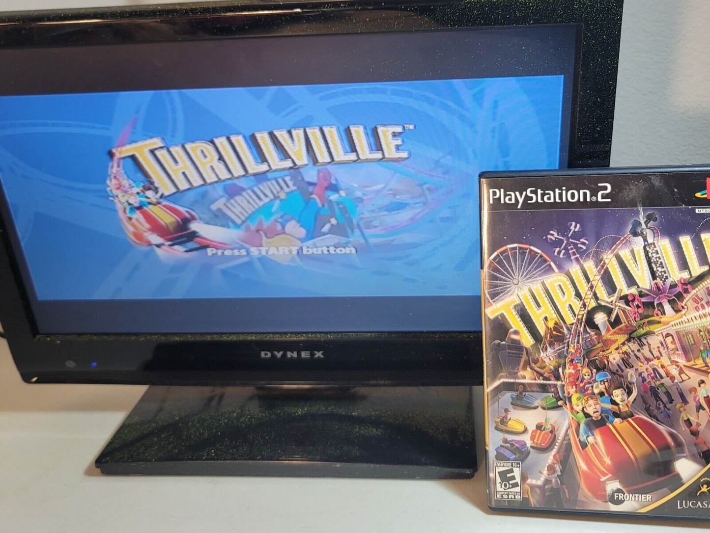 Thrillville (Sony PlayStation 2, 2006) Game Case Manual - Tested and Working