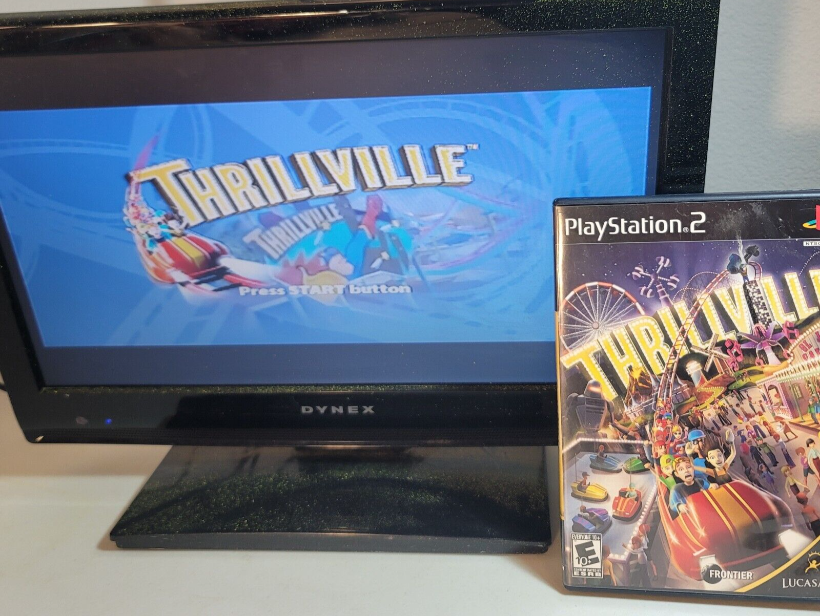 Thrillville (Sony PlayStation 2, 2006) Game Case Manual - Tested and Working