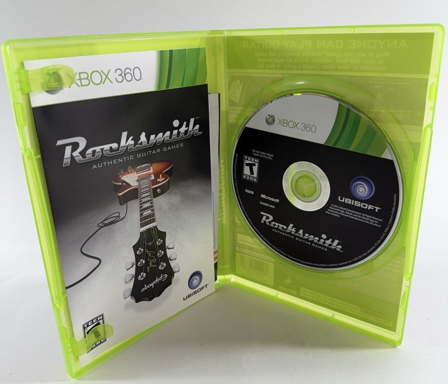 Rocksmith (Microsoft Xbox 360, 2011) Game Case Manual Insert - Tested