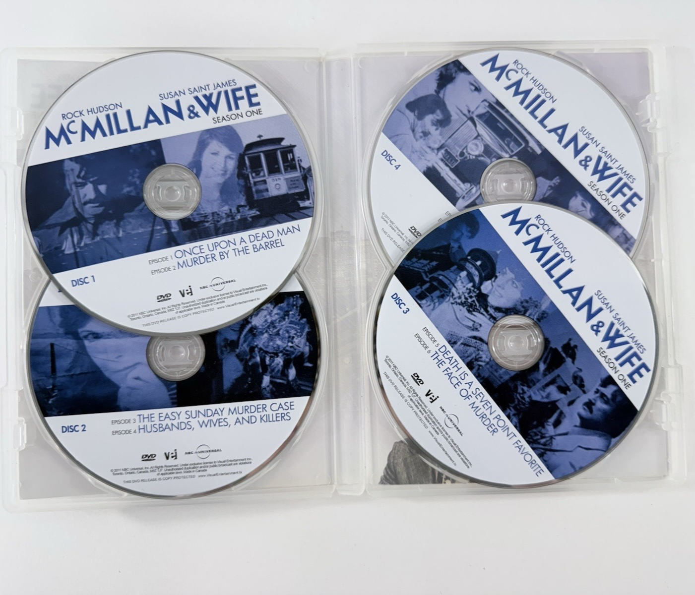 McMillan & Wife: Seasons 1-3 (DVD Box Set, 2013) Rock Hudson -Tested and Working